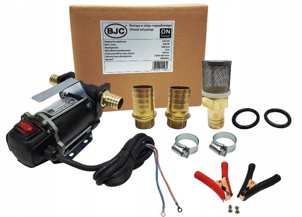 Pompa do oleju BJC 60L 24V - Wydajność 300W