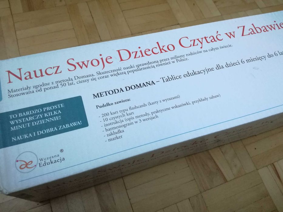 karty do nauki czytania metoda Glenna Domana - j.polski cz.2 i ksiązki po angielsku dla malucha