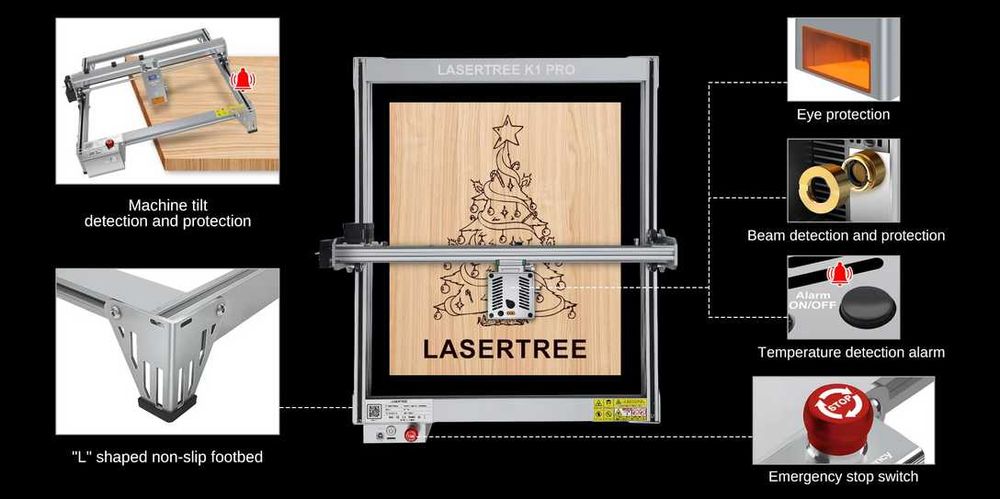 LASER TREE K1 PRO Grawer ploter laserowy grawerka 40W