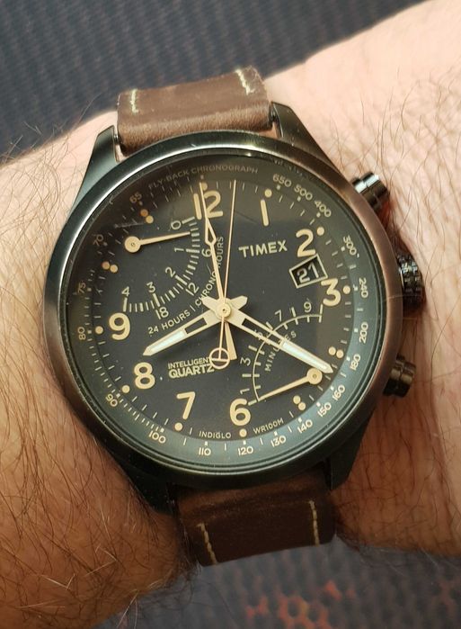 Zegarek Timex Intelligent Quartz T2N700Fly-Back Chronograph