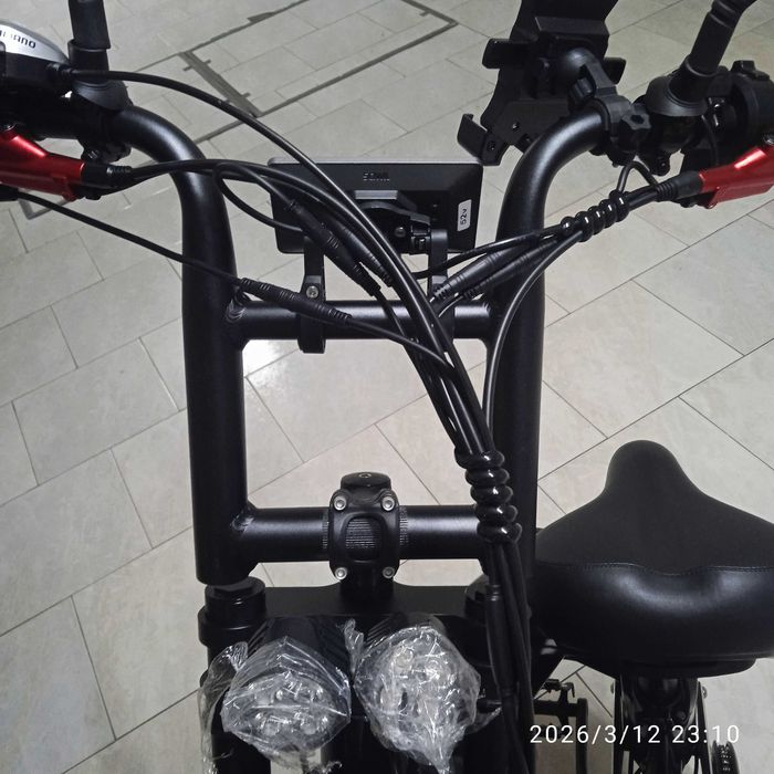 Bicicleta elétrica nova, 2 motores, 2000 W - nova.