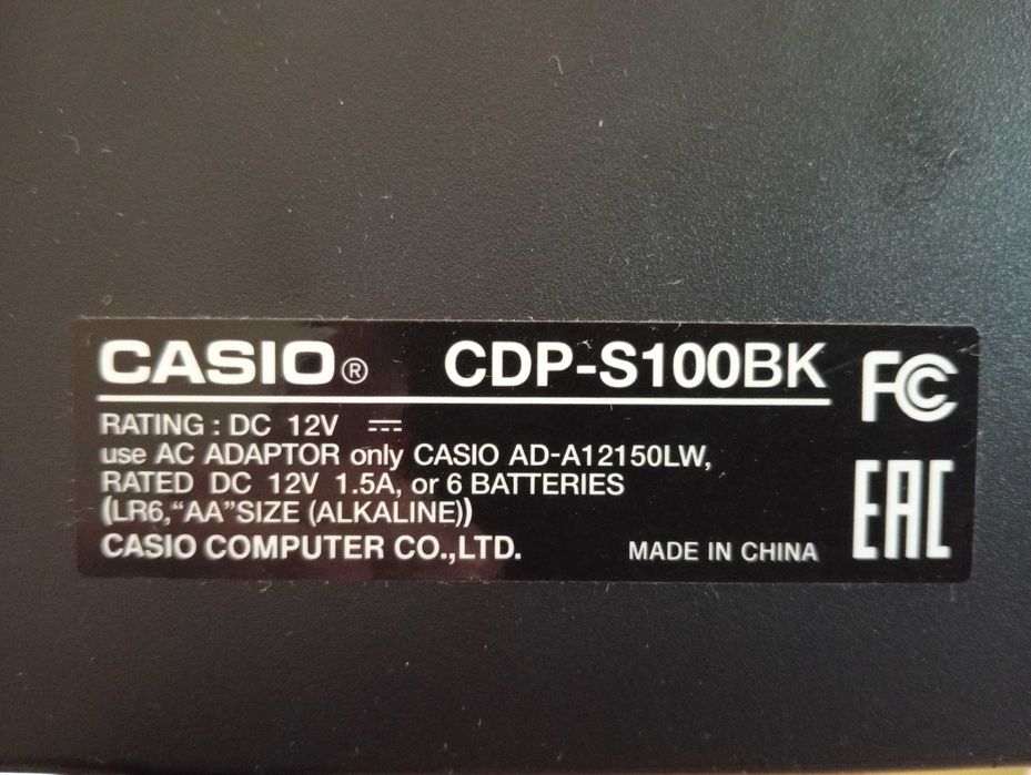 Цифрове піаніно CASIO CDP-S100BK