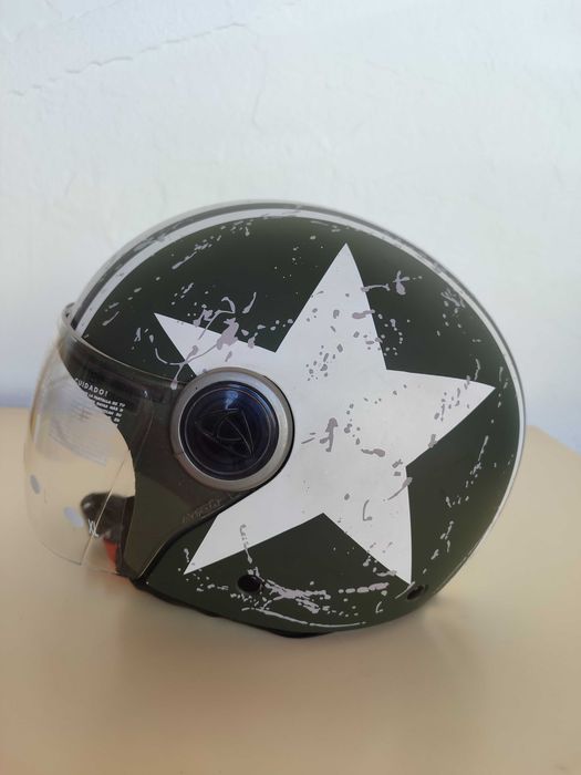 Capacete Airoh Compact Pro Shield Verde Mate