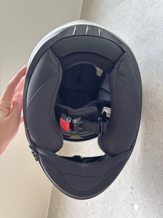 Capacete de mota integral HJC i70 branco