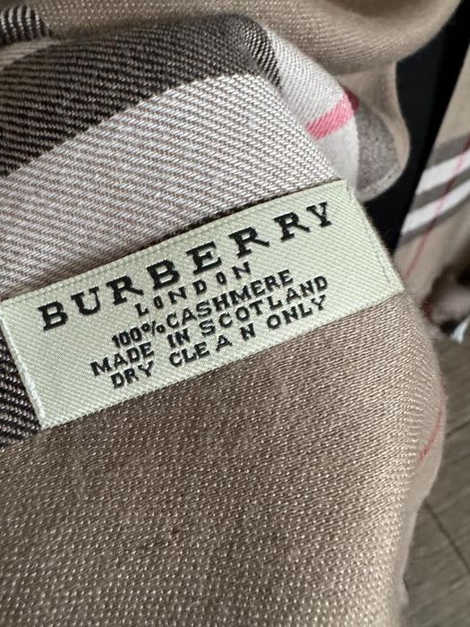 Шикарний кашеміровий шарф, палантин burberry