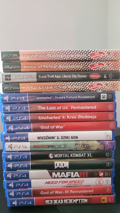 Gry na ps4,ps5,psp