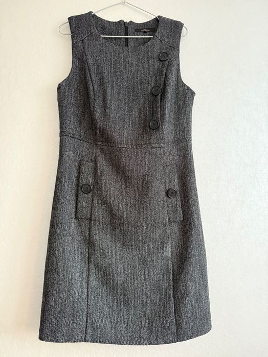 Ołówkowa Sukienka biznesowa z kieszeniami