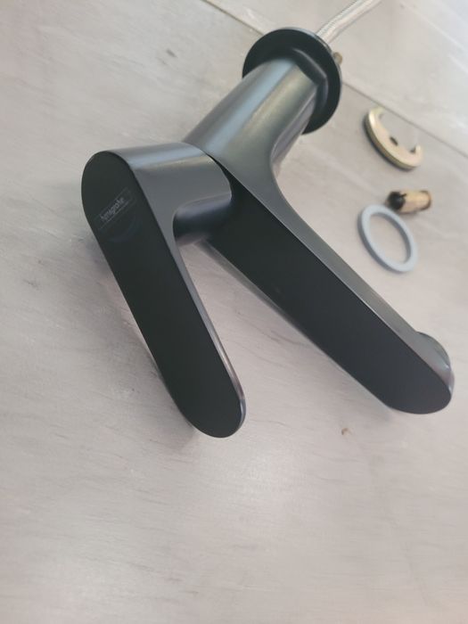 Hansgrohe Rebris S 80 Bateria umywalkowa czarny mat