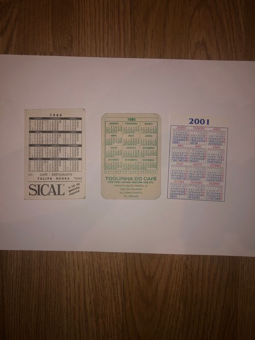 Calendários de marcas de cafés