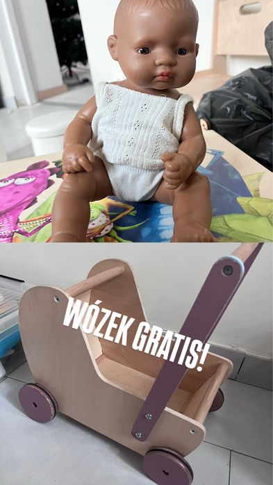 Lalka Miniland pachnaca + wozek GRATIS
