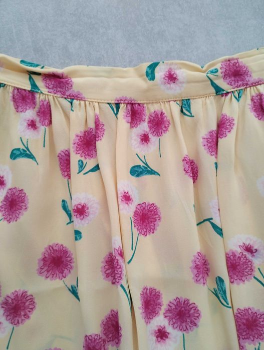 Bluzka spódnica komplet żorżeta jedwab garsonka