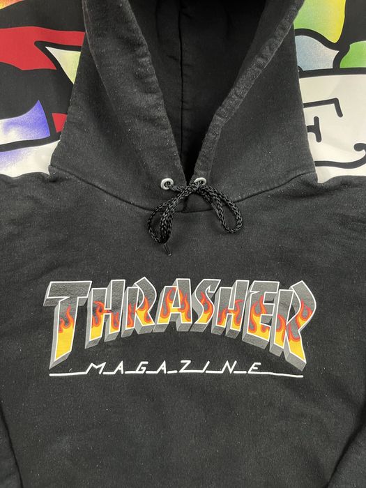 hoodie thrasher black