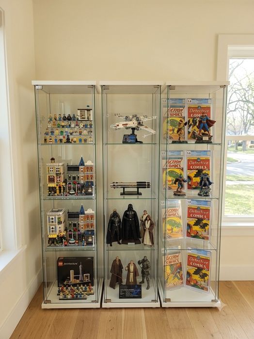Lote 7 Vitrines IKEA DETOLF (Descontinuadas) + Extras + LED