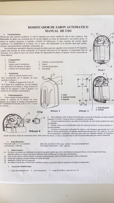 Dispensador Automático Sabonete Líquido