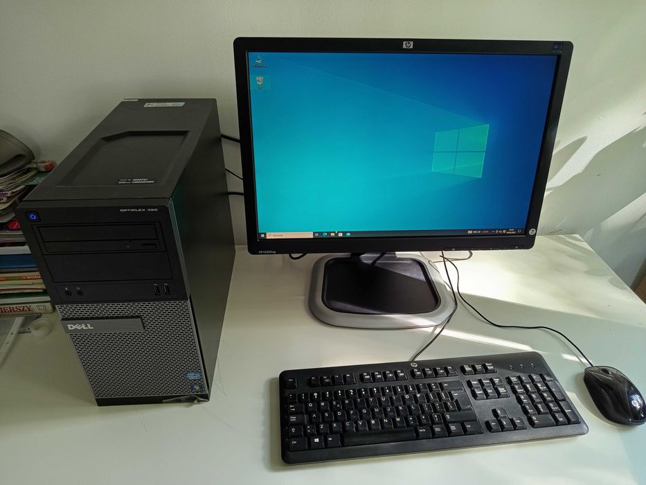 Zestaw Komputer dell i3 4GB 500GB WIN10 + Monitor LCD 22" DOM BIURO