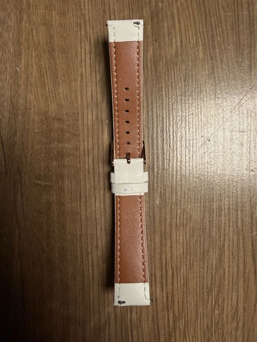 Bialy oryginalny pasek do Garett Rose Gold 42mm