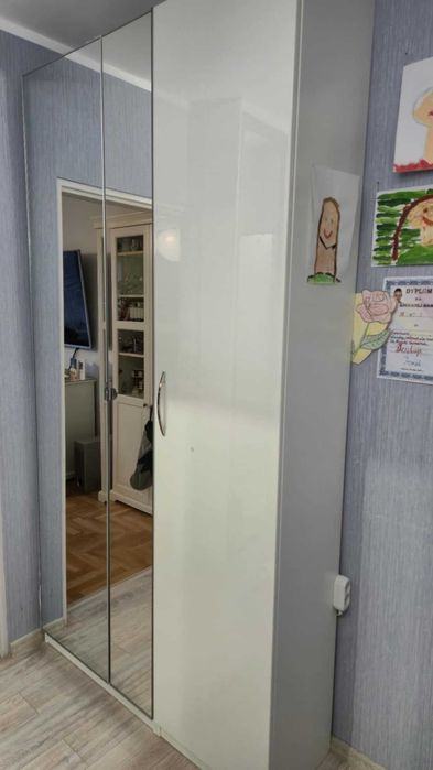 Ikea FARDAL drzwi połysk białe 50x229 (szafa PAX)
