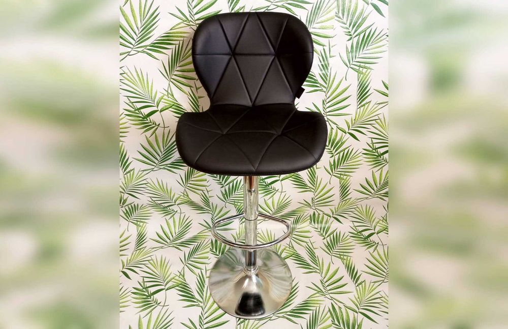 Барний стілець зі спинкою для майстра/Крісло в перукарню барне шир49см