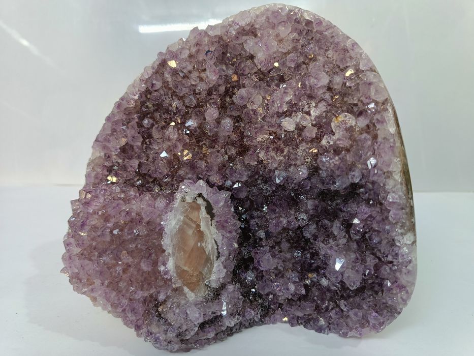 Naturalny kamień Ametyst Geoda polerowana Duża