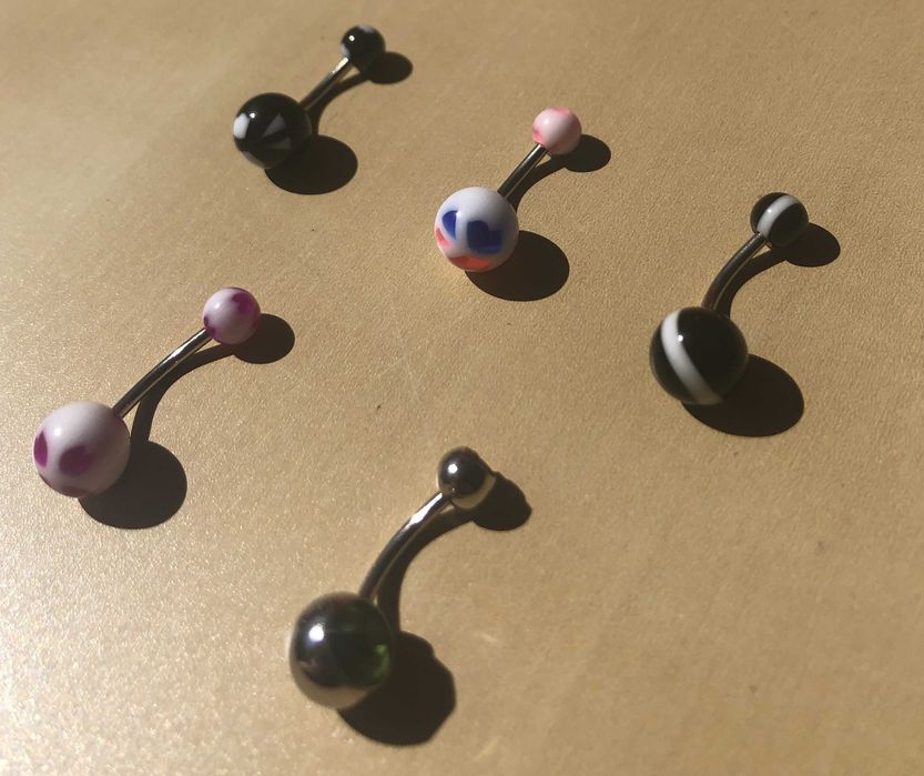 5 piercings novos