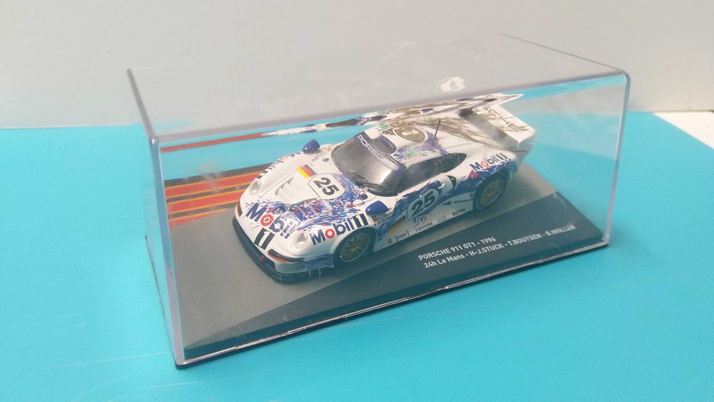Porsche 911 GT1 #25: 24h LM 1996 (2ºlug)-Miniatura escala 1/43