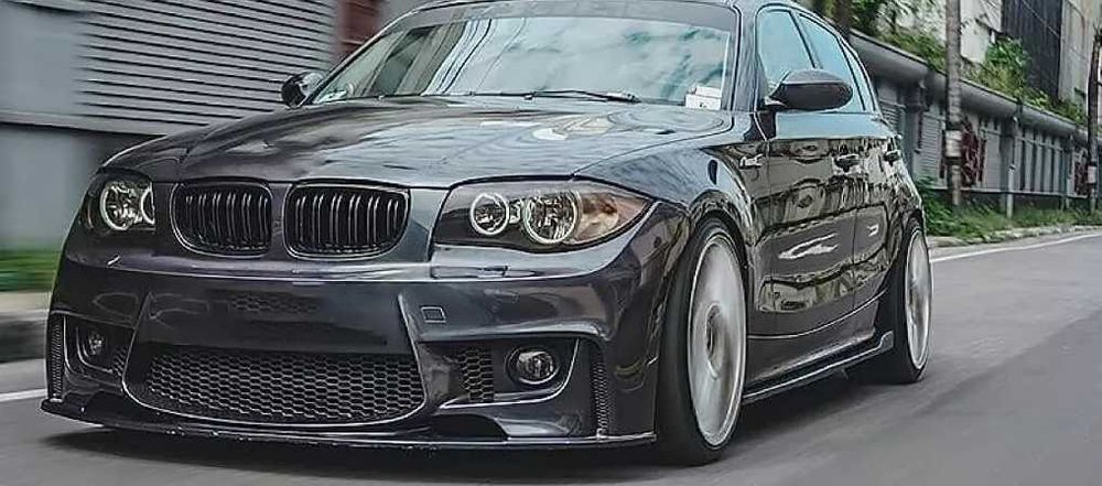 Nerki grill atrapa Czarny do BMW E81 E82 E87 E88 LCI LIFT 2007/2011