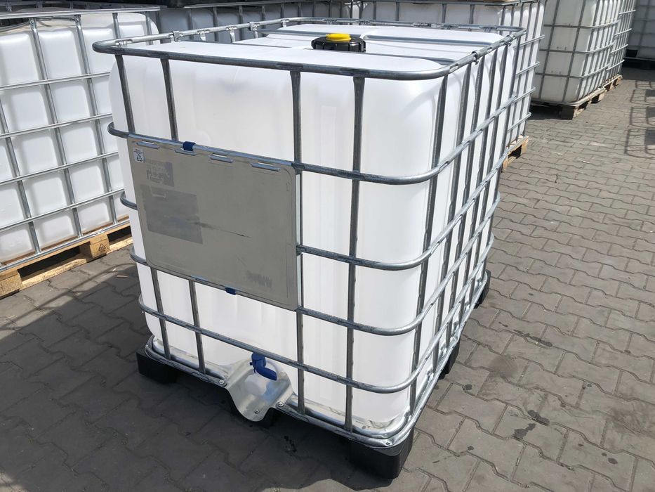 ZBIORNIK regenerowany 1000 l Mauzer, IBC PO SPOŻYWCE - olej kokosowy