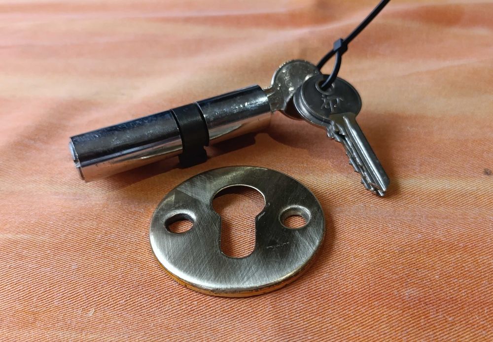 Cilindro Canhão p/ fechadura iP Rio Meão c/ 3 chaves - Alta segurança