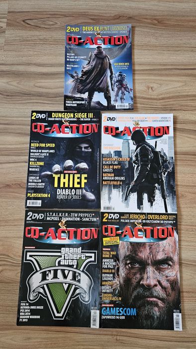 Zestaw Magazynów cd-action 222, 223, 224, 225, 226 +dvd