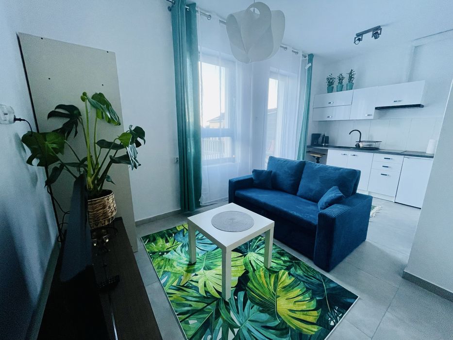 Apartament z tarasem tuż przy lesie Reda