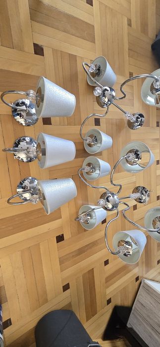 Lampy żyrandole kinkiety komplet