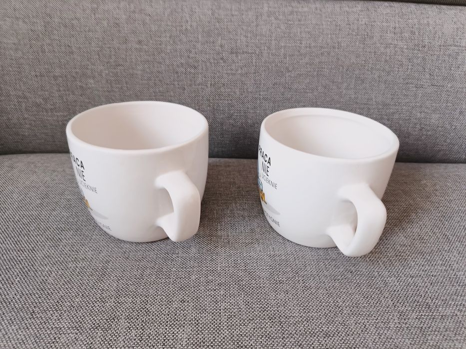 Doniczki ceramiczne na kwiatki, dwie sztuki, jak nowe