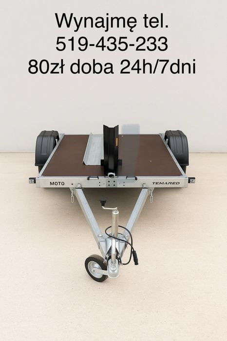 Wynajem przyczepy motocyklowej (motor 1 lub 2, quad) TEMARED MOTO 1-2