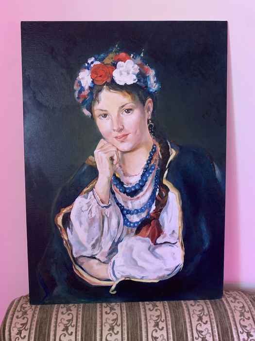 Картина маслом Українка