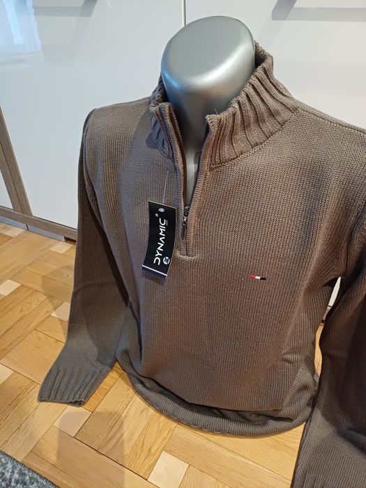 Sweter męski brązowy rozm M.