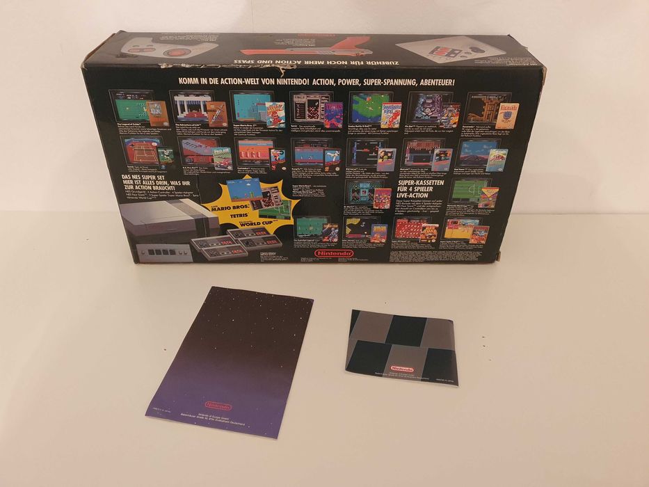 Nintendo Entertainment System NES Super Set 1991 Box karton styropian