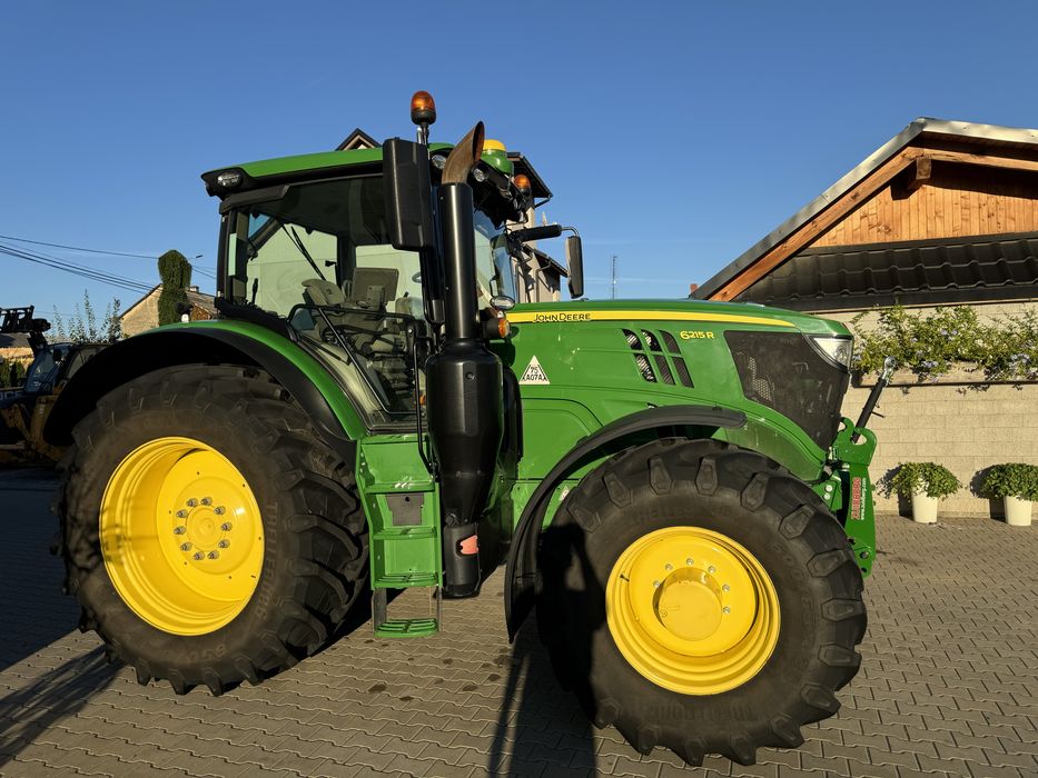 JOHN DEERE 6215R 2016r 2280h, jak nowy, LED nawigacja
