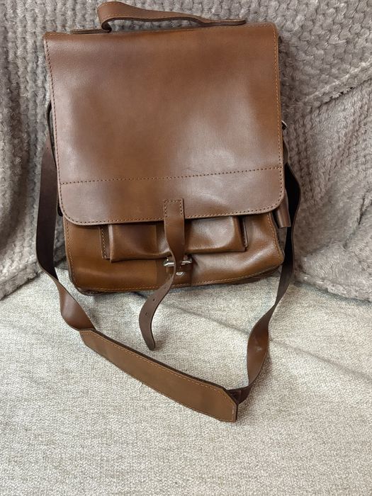 Skórzana torba listonoszka