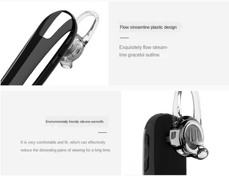 Bluetooth наушник(гарнитура) модель X-8 черного цвета