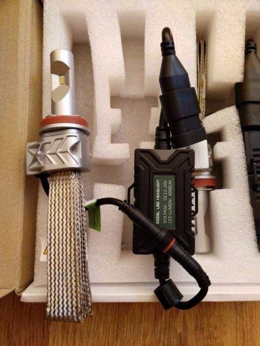 Комплект светодиодных автомобильных ламп Н11 с пассивным охлаждением