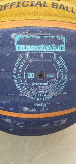 Баскетбольный мяч Wilson 3x3, размер 6. Оригинал.