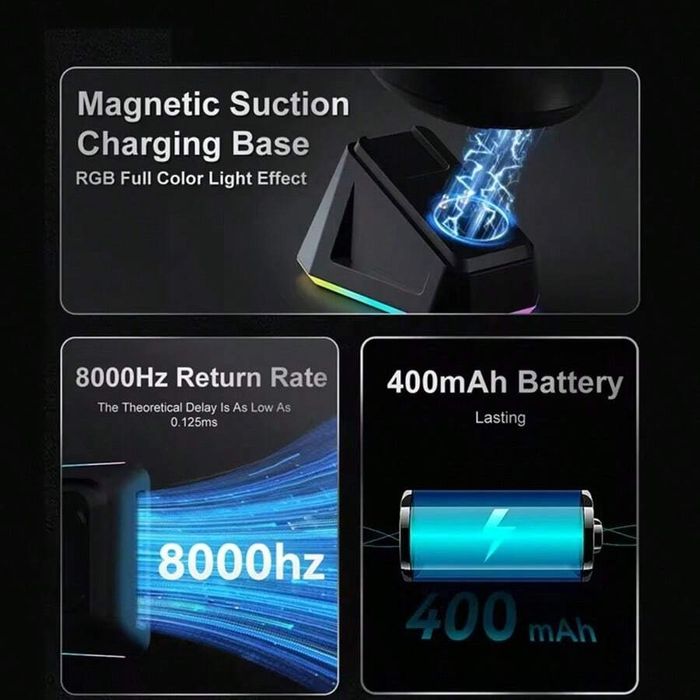 Игровая мышь Ajazz AJ179 PRO белая. Беспроводная 8К PAW3395