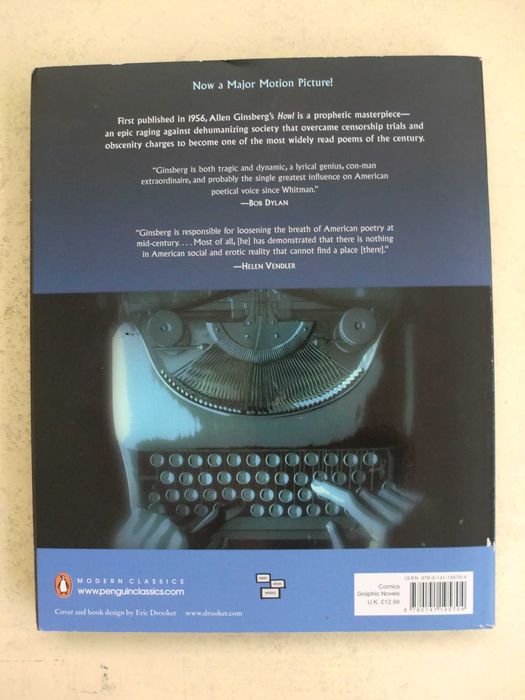 Graphic Novel HOWL
by Eric Drooker and Allen Ginsberg