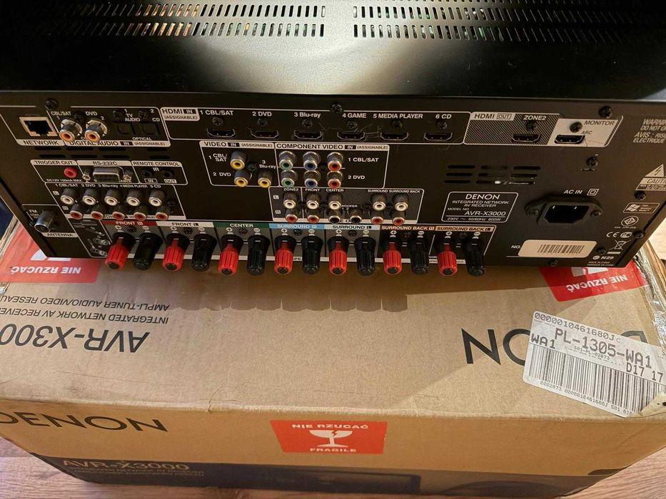 Amplituner Denon AVR-X3000 amplituner wzmacniacz 7.2