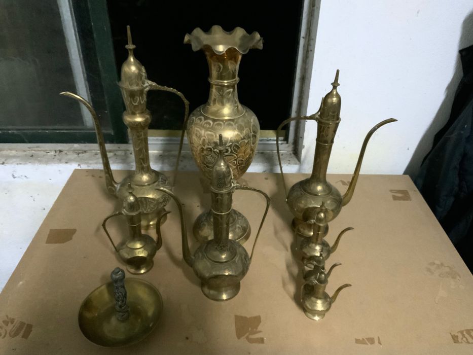 Conjunto completo de Lamparinas vintage - 9 peças -