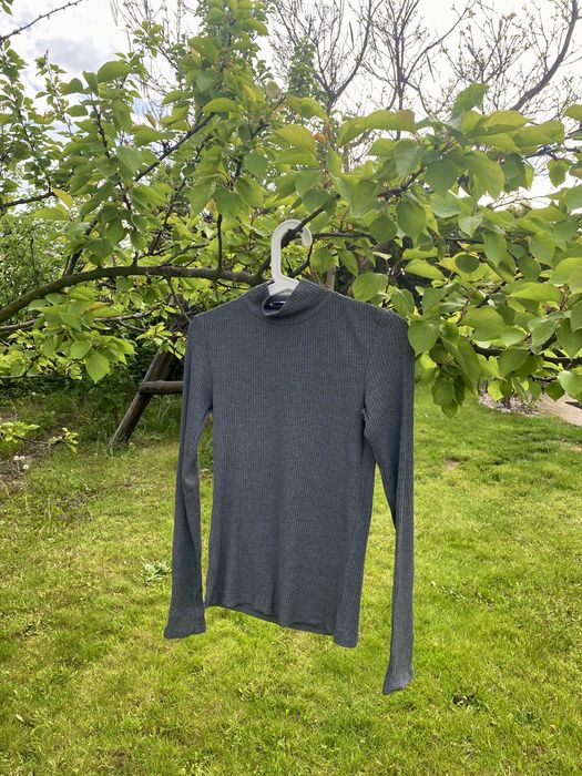 Półgolf/ turtleneck szary/ grey prążek bawełna/ cotton S/36 M/38 Mango