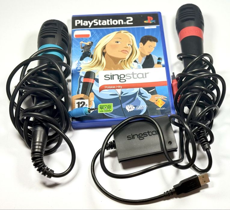 Singstar Polskie Hity Mikrofony Playstation 2 PS2