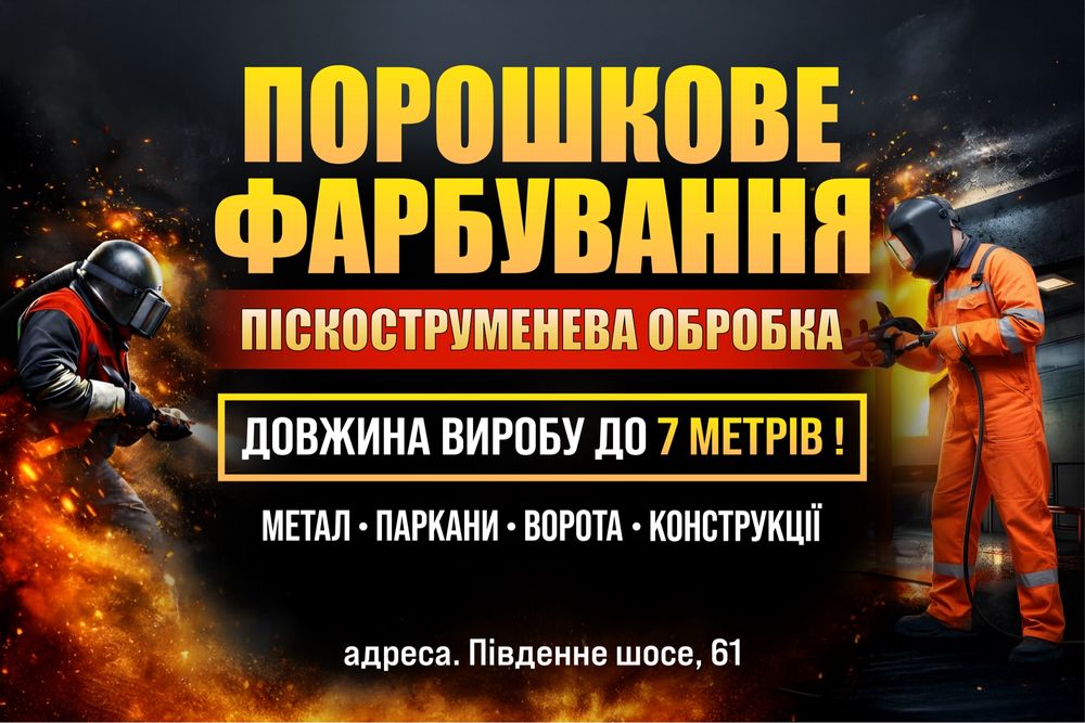 Порошковая покраска в Запорожье — САМАЯ БОЛЬШАЯ ПЕЧЬ В ГОРОДЕ!