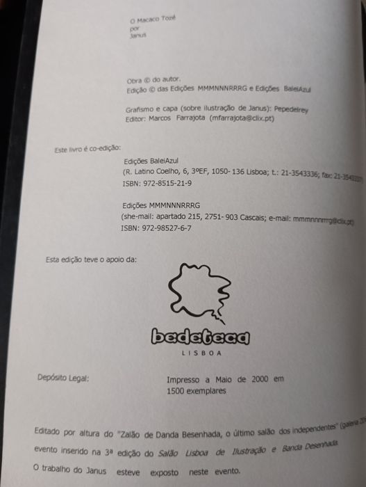 O Macaco Tozé - de Janus