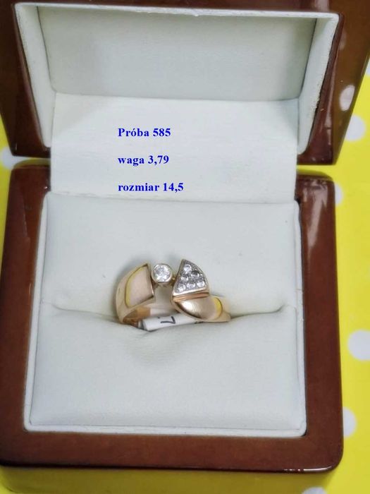 Prześliczne złote pierścionki 585 i 333